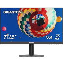 Gigastone GJLA-22FA51-2145 液晶モニター 21.45型/1920×1080/HDMI、VGA/ブラック/スピーカー:なし/VAパネル/178度広視野角/75Hz/ブルーライト軽減/フレームレス