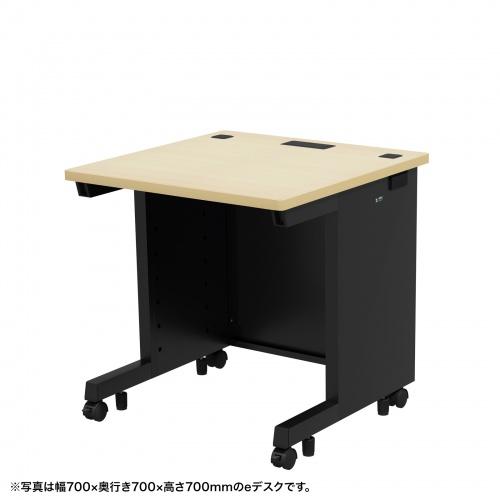 サンワサプライ ED-SK7060BKLM72 eデスク（薄い木目＋ブラック）W700×D600×H720【...