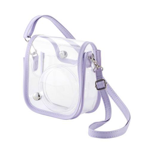 ELECOM IC-CCM12PU チェキアクセサリ/カメラケース/mini12用/カラフル/ストラップ...