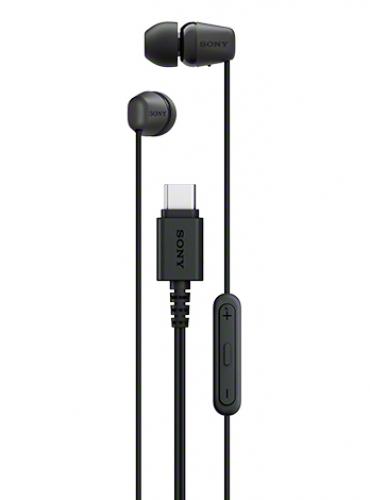 Rakuten - Sony IER-EX15C/B 密閉型ステレオヘッドホン（入力プラグ USB Type-C） ブラック
