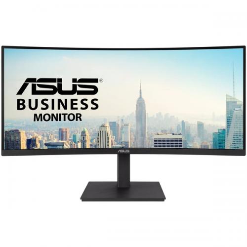 【法人様宛限定】ASUS VA34VCPSRY 34型ワイド液晶ディスプレイ/3440×1440/USB Type-C（USB-C/電力供給/:96W）、DisplayPort、HDMI/ブラック/スピーカー/USBハブ、VESA/「5年保証」広視野角VAパネル採用
