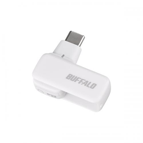 Buffalo - BUFFALO BSCRM100U3CWH Type-C接続 USB3.2 microSD専用カードリーダ ホワイト