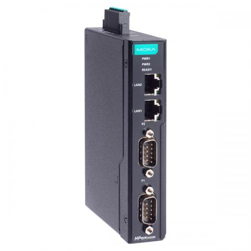 MOXA NPort IA5250-G2 産業オートメーション用 DINレール 2ポート シリアルデバイスサーバー