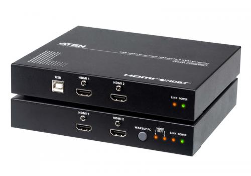 型番:CE824JANコード:4711581520653CE824は、HDBaseT 2.0技術により、HDMI映像、USBキーボード/マウス、オーディオ、RS-232制御信号を、1本のCat 6ケーブルで最大100m以上延長できるKVMエクステンダーです。HDMIデュアルディスプレイに対応しているため、リモートユニット（CE824R）から2画面で効率的に操作が行えます。コントロールセンター、医療施設、倉庫など、長距離にわたる信号延長とKVM制御を必要とする環境に理想的なソリューションです。
