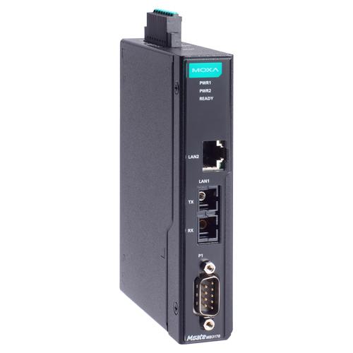 MOXA MGate MB3170-S-SC-G2 1ポート アドバンスド Modbusゲートウェイ IEC62443-4-2準拠 RJ45×1 シングルモードSC×1 DB9