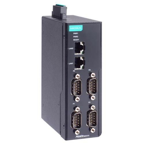 MOXA MGate MB3470-G2 4ポート アドバンスド Modbusゲートウェイ IEC62443-4-2準拠 RJ45×2 DB9