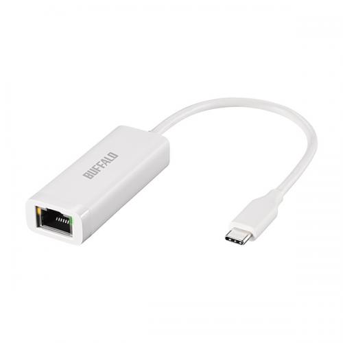 BUFFALO LUA6-U3-CGTE-WH Giga USB3.2 Gen1対応 有線LANアダプター Type-C対応モデル ホワイト