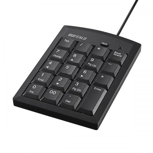 Rakuten - BUFFALO BSTK130BK 有線テンキーボード Tabキー付き ブラック