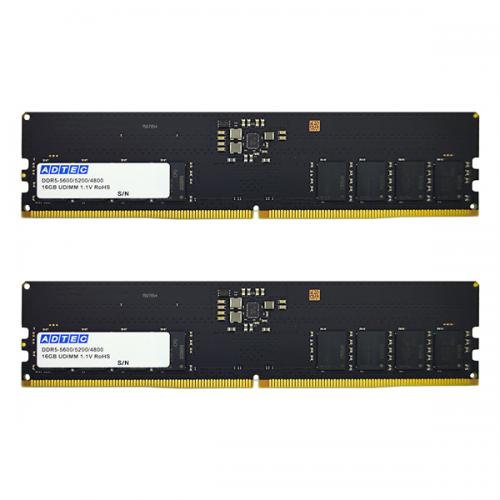 ADTEC ADS5600D-H16GW DDR5-5600 UDIMM 16GB×2枚