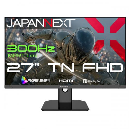 JAPANNEXT JN-T27G300F ゲーミング液晶ディスプレイ 27型/1920×1080/HDMI×2、DP×2/ブラック/スピーカー有/2年保証
