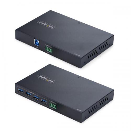 StarTech.com C10043-USB-EXTENDER USB 3.0エクステンダー/4ポート/5Gbps/最大100m/Cat6a/Cat7/Cat8 LANケーブル対応