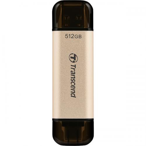 Rakuten - Transcend TS512GJF930C USBメモリー USB3.2(Gen1) キャップ式 512GB ゴールド