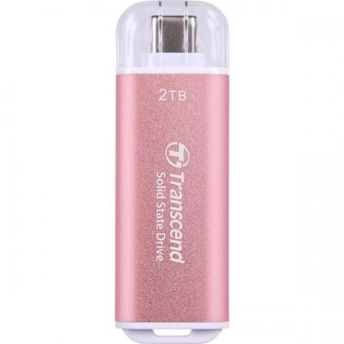 Transcend TS2TESD300P スティックSSD ESD300 USB Type-C 10Gbps 2TB ピンク