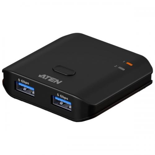 ATEN US4322 PC2台用 USB3.2 Gen1 (5Gbps) 2デバイス切替器