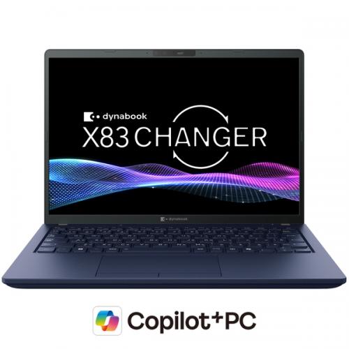 Dynabook A6X25AM1511A dynabook X83/PA （Core Ultra 5 322/16GB/SSD・256GB/ODD無/Win11Pro 25H2/Office無/13.3型WUXGA/顔認証/Copilot+ PC）