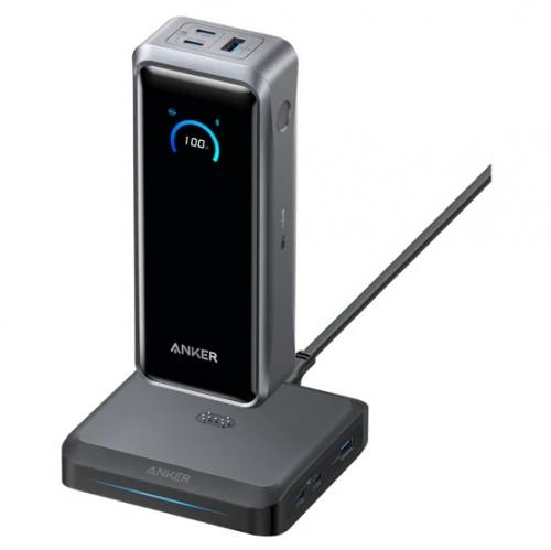 DELL - 【法人様宛限定】ANKER B110A511 Anker Prime Power Bank (26250mAh 300W) with Anker Prime Charging Base (150W 3 Ports) ブラック