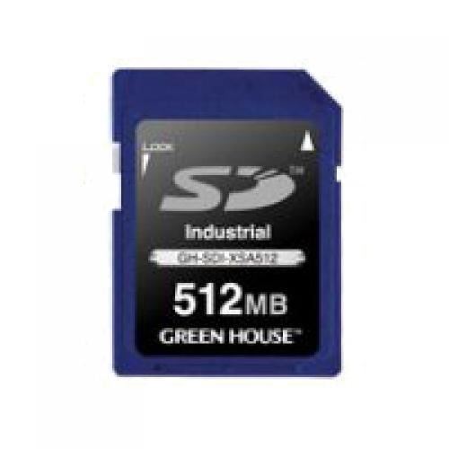 樂天商城 - グリーンハウス GH-SDI-XSA512 インダストリアルSDカード SLC -40～+85℃ 512MB