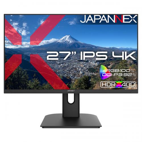 【法人様宛限定】JAPANNEXT JN-i27U2 液晶ディスプレイ 27型/3840×2160/HDMI×2、DP×2/ブラック/スピーカー有/2年保証