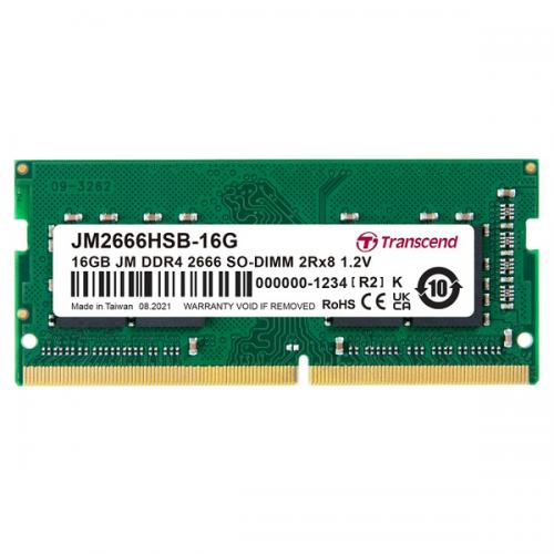 樂天商城 - Transcend JM2666HSB-16G PC4-21300 (DDR4-2666) 対応 260ピン CL19 1.2V DDR4 SO-DIMM 16GB