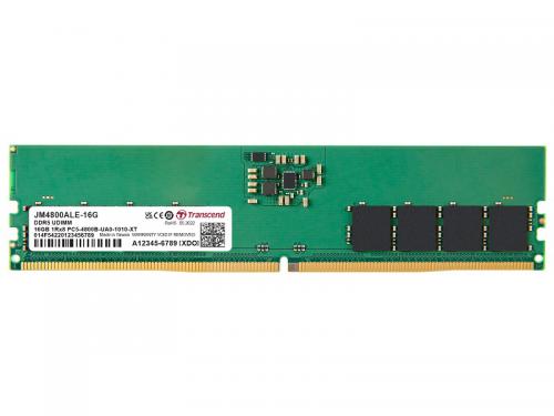 Transcend JM4800ALE-16G 16GB JM DDR5 4800 U-DIMM 1Rx8 2Gx8 CL40 1.1V