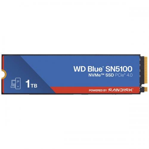 WesternDigital WDS100T5B0E WD Blue SN5100 シリーズ メインストリームモデル M.2 PCIe Gen4x4 NVMe 接続SSD (1TB)