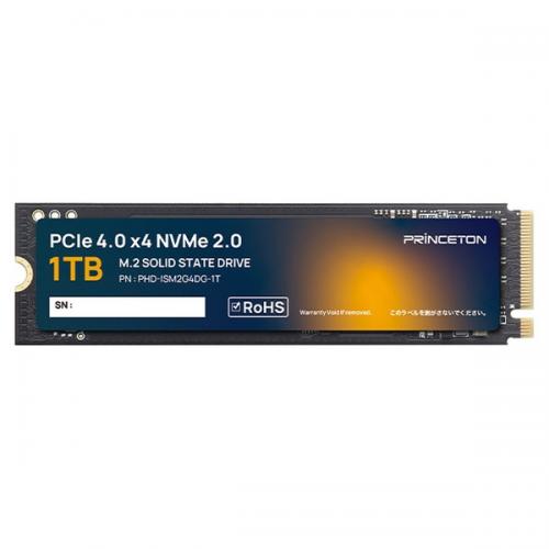 プリンストン PHD-ISM2G4DG-1T M.2 PCIe 4.0 x4 NVMe 2.0 対応 内蔵型SSD (1TB)