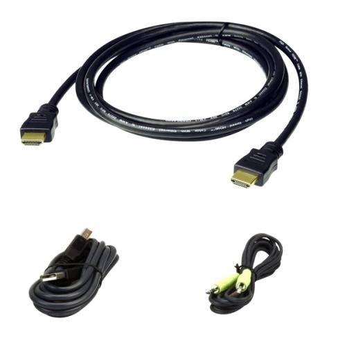 型番:2L-7D02HX2JANコード:4710469349690本製品は、4K60p HDMI対応KVMスイッチとPCを接続するためのケーブルキットです。2mの4K60p対応HDMIケーブル、USB2.0ケーブル(Type-Aオス - Type-Bオス)、3.5mmステレオ音声ケーブル(オス - オス)の3種類を1セットにしています。このセットが2式の型番製品です。