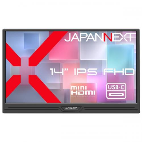 JAPANNEXT JN-MD-IPS14F-N 液晶ディスプレイ 14型/1920×1080/miniHDMI×1、USB-C×2/ブラック/スピーカー有/2年保証