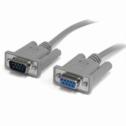 StarTech.com SCNM9FM 3m RS232Cシリアルクロス/ヌルモデムケーブル メス(DB-9/D-Sub9ピン) ‐ オス(DB-9/D-Sub9ピン) グレー