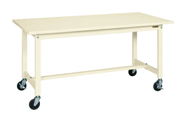 ●外寸：W1500×D750×H740mm●全高：740mm●本体色：アイボリー●耐荷重：200kg●質量：36kg●キャスター：100φゴム車●天板種類：スチール●改正RoHS10物質対応