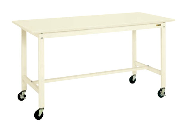 ●外寸：W1200×D750×H900mm●カラー：アイボリー●均等耐荷重：200kg●質量：41kg●天板サイズ：1200×750×21mm●天板種類：スチール天板●天板カラー：ホワイト●キャスター：100φゴム車　ストッパー付2個　ストッパー無し2個●立ち作業用　●移動式