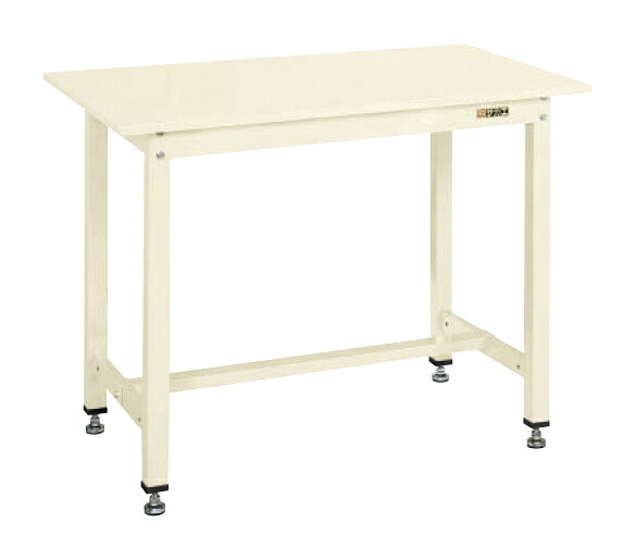 ●外寸：W1800×D750×H900mm●均等耐荷重：700kg●本体色：アイボリー●質量：58kg●天板サイズ：1800×750×25mm●天板種類：スチール天板●天板カラー：アイボリー●天板厚：25mm●アジャスター：防振タイプ　ネジ径M16×2.0●立作業用●カンヌキは中央と後側のどちらにも取付け可能です。