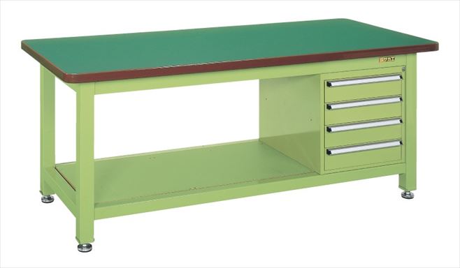 【法人様宛限定】サカエ WF-894 超重量作業台Wタイプ（キャビネットW−4N付）