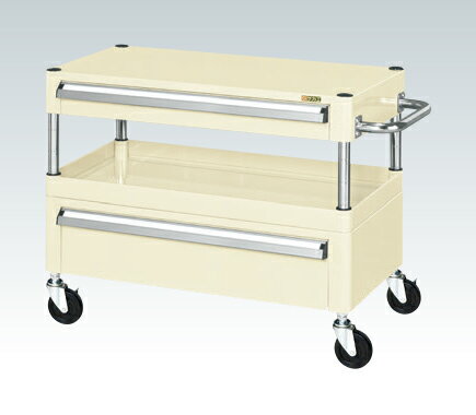 【法人様宛限定】サカエ CSP-6061ACI CSパールワゴン（中量タイプ・引出し付）