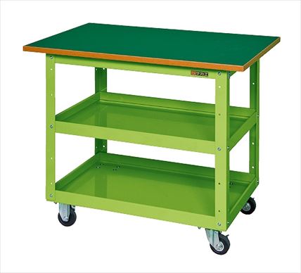【法人様宛限定】サカエ CSWA-607T ニューCSスーパーワゴン（ゴム車・天板付）