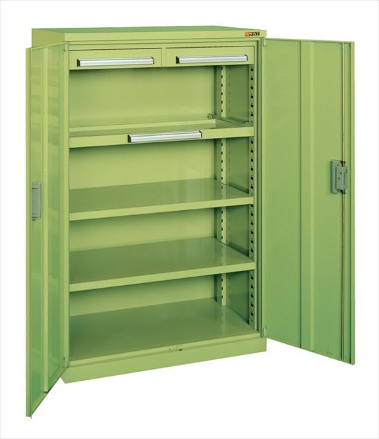 ●外寸：W880×D516×H1350mm●カラー：サカエグリーン●質量：63kg