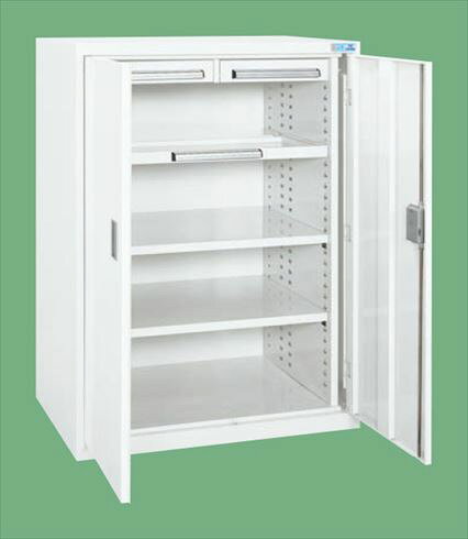 ●外寸：W1022×D623×H1350mm●均等耐荷重（棚板1枚当り）：80kg●均等耐荷重（浅引出し1段当り）35kg●カラー：パールホワイト●質量：72kg