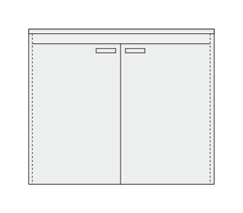 【法人様宛限定】サカエ PN-F21W ピットイン（キャビネット・天板付）