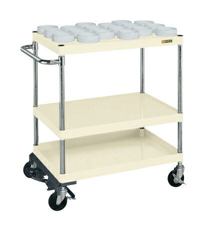 【法人様宛限定】サカエ CSP-S31RBRAI ツーリングワゴン（パールワゴンタイプ・フットブレーキ付）