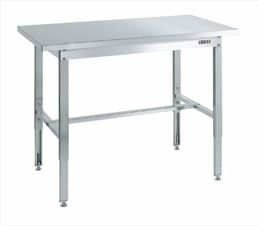 Rakuten - 【法人様宛限定】サカエ SUT4-157HC ステンレス高さ調整作業台（ステンレスカブセ天板）