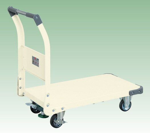 ●外寸：W855×D480×H855mm●カラー：アイボリー●均等積載荷重：300kg●荷台寸法：W800×D450mm●質量：27kg●キャスター：100φゴム車●自在車と固定車は組替え可能です。●荷台有効寸法：W800×D450mm●セット内容（付属品）：フロアストッパー付