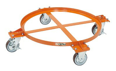 【法人様宛限定】サカエ DR-1M 円形ドラム台車（オープンタイプ）