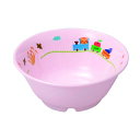 【見積作成いたします】 ★お子様・幼児用・メラミン食器 日本製 ぽっぽらんど 13.5cm ボール 【ピンク】 M-618PLP [10個以上でご注文ください...