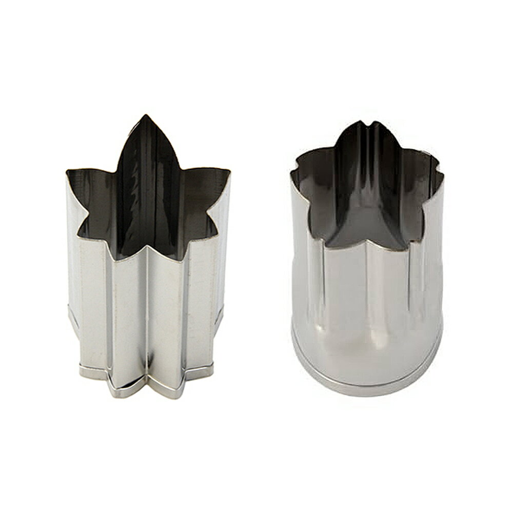 野菜抜型 【楓・桜】小サイズ2種セット　日本製［かえで カエデ サクラ さくら 花 葉っぱ 抜き型 お弁当 クッキー型 sakura kaede］