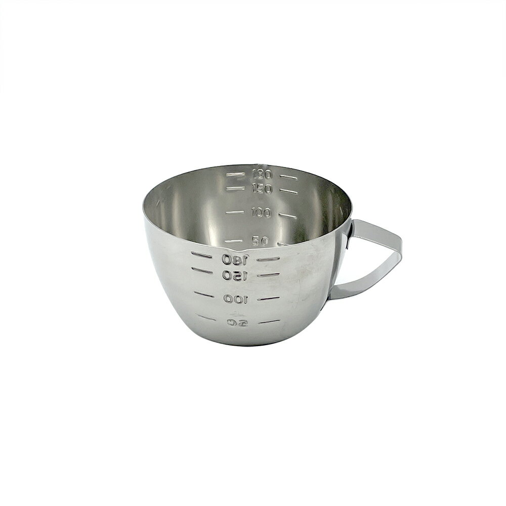 Rakuten - 18-8ステンレス　計量カップ（200cc）口付き　200ml メジャーカップ