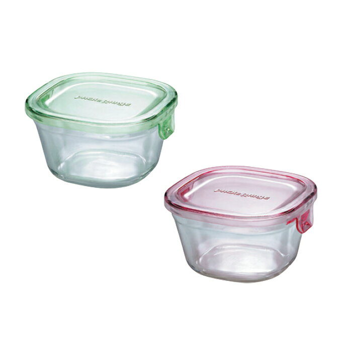 Rakuten - iwaki　イワキ　パック＆レンジ　角　200ml　【2個組】カラー選択自由　（KC3200）耐熱ガラス
