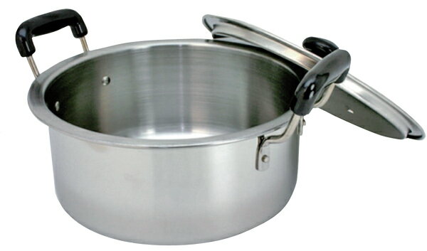 Ih/Gas Compatible - 日本製　モリブデン　プロ&煮込鍋　36cm　　[両手鍋・ステンレス]