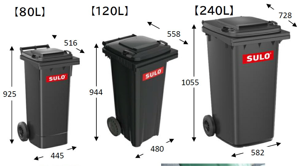 ドイツ製 SULO スロ キャスター付きゴミ箱...の紹介画像3