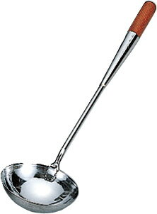 ステンレスローズ柄 中華お玉