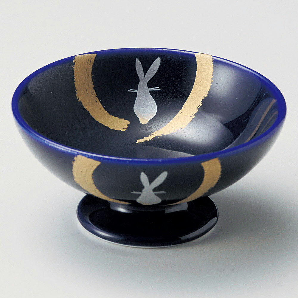 Rakuten - 雲金うさぎルリ高台鉢　11.7cm